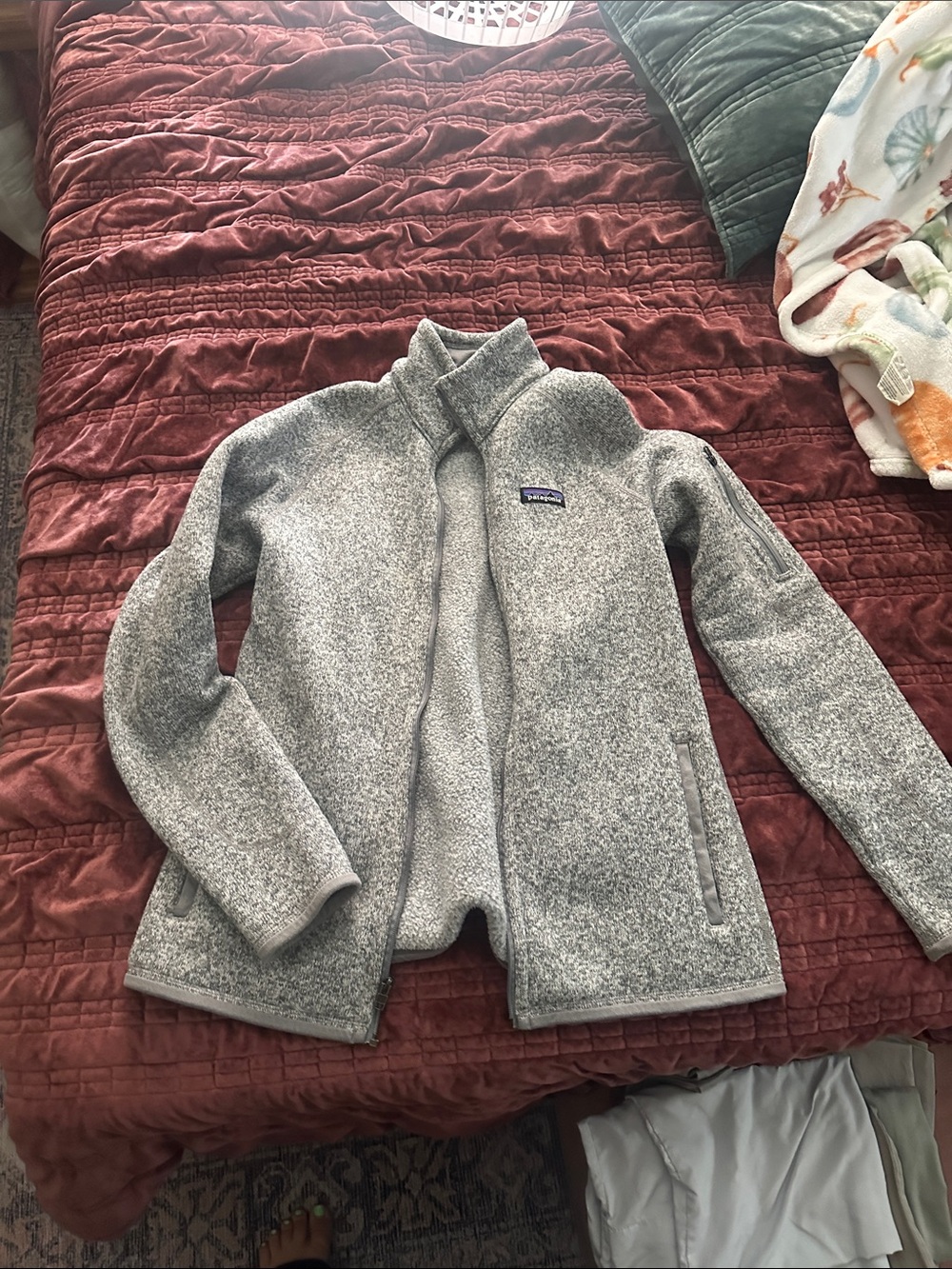 Patagonia Gray Heather Full-Zip Women's Fleece Jacket